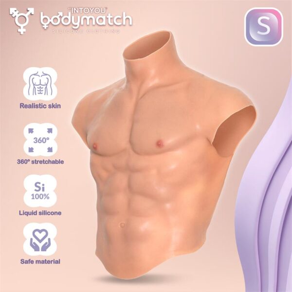 Boomax Traje Torso Masculino Hiperrealista Silicona Líquida Talla S - Imagen 4