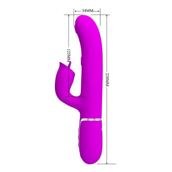 Gigi Vibrador con Licking y Thumping Fucsia - Imagen 12