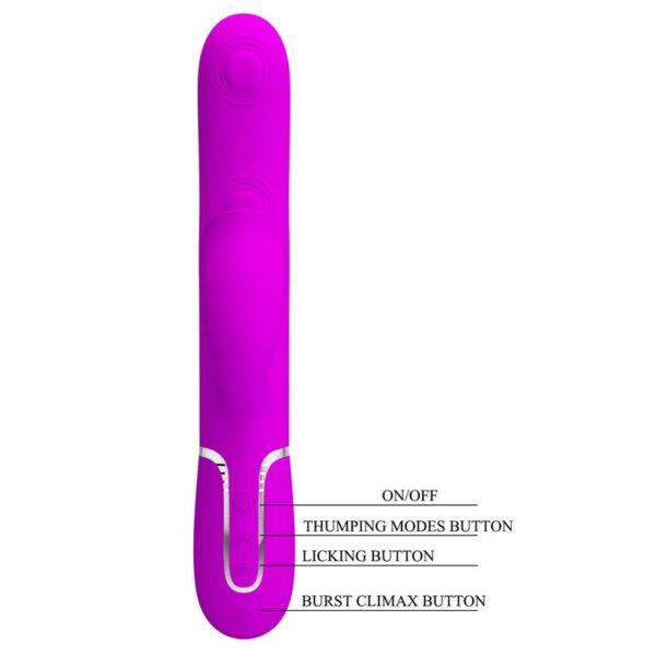 Gigi Vibrador con Licking y Thumping Fucsia - Imagen 6