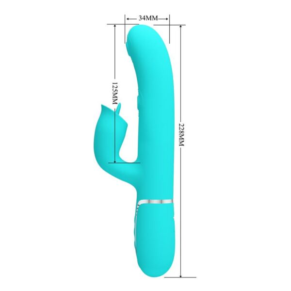 Gigi Vibrador con Licking y Thumping Turquesa - Imagen 12