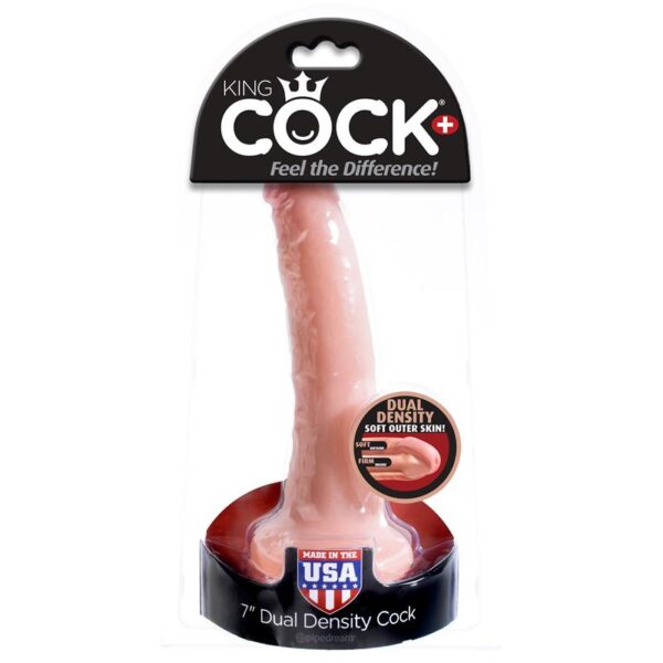 King Cock Plus Pene 7 Dual Density - Color Natural - Imagen 4
