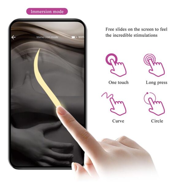 Liam Vibrador Punto G Silicona  con APP Morado - Imagen 12