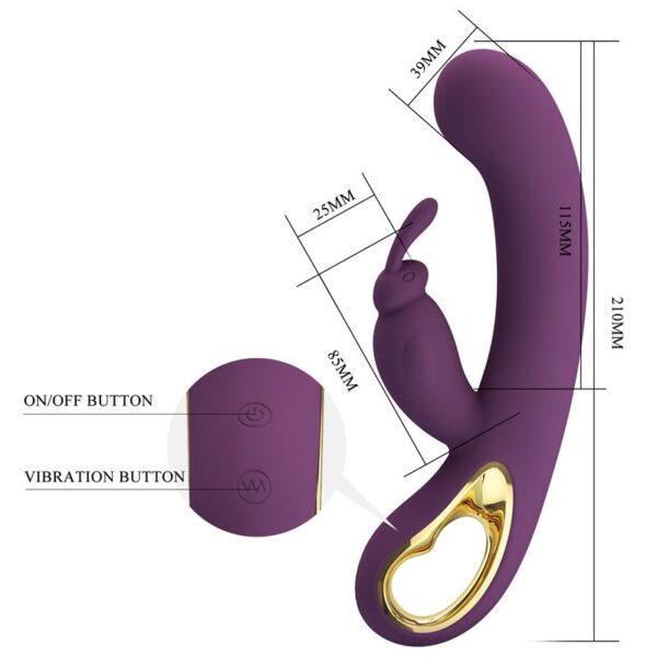 Liam Vibrador Punto G Silicona  con APP Morado - Imagen 10