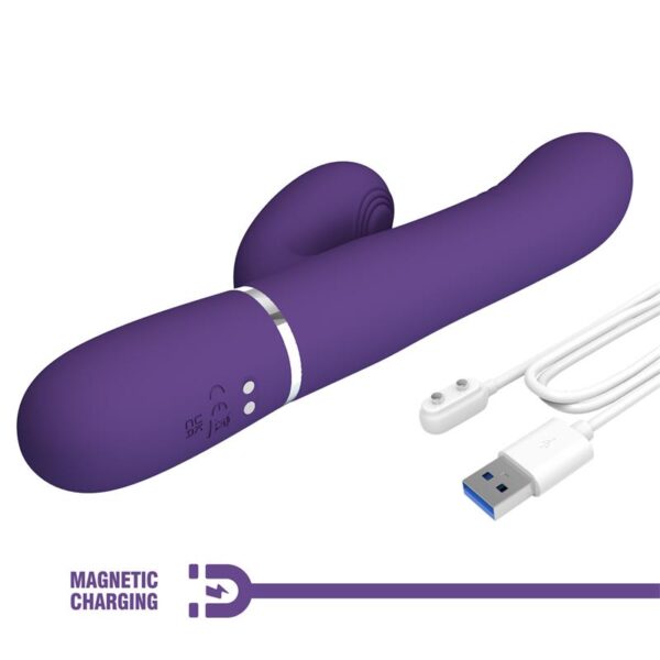 Mariana Vibrador 4 en 1 Silicona Morado - Imagen 5