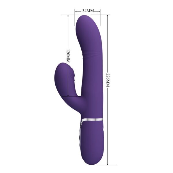 Mariana Vibrador 4 en 1 Silicona Morado - Imagen 6