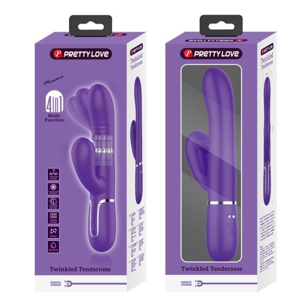Mariana Vibrador 4 en 1 Silicona Morado - Imagen 8
