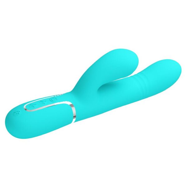 Mariana Vibrador 4 en 1 Silicona Turquesa - Imagen 4