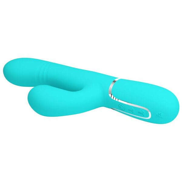 Mariana Vibrador 4 en 1 Silicona Turquesa - Imagen 8