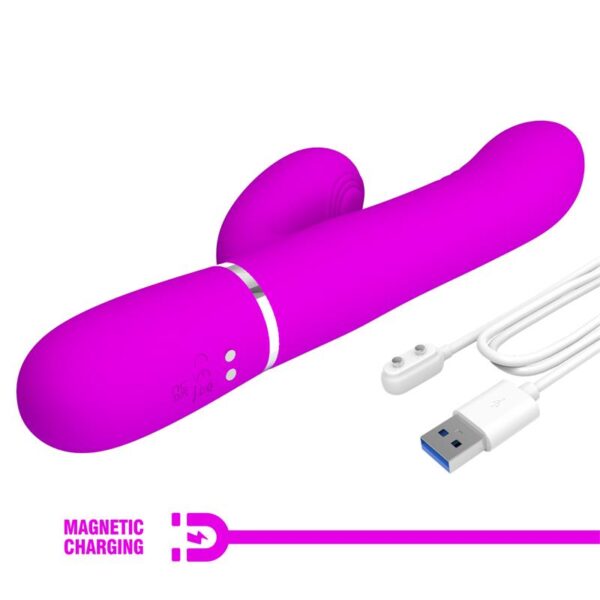 Mariana Vibrador 4en1 Silicona Fucsia - Imagen 3