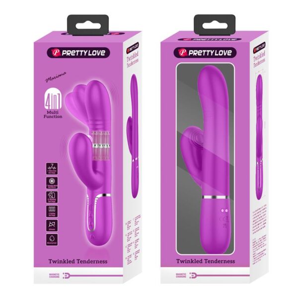 Mariana Vibrador 4en1 Silicona Fucsia - Imagen 12