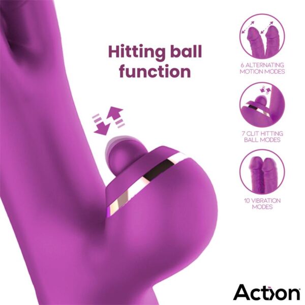 Nico Vibrador con Dildos Alternantes y Bola Percutora 4 Motores - Imagen 4