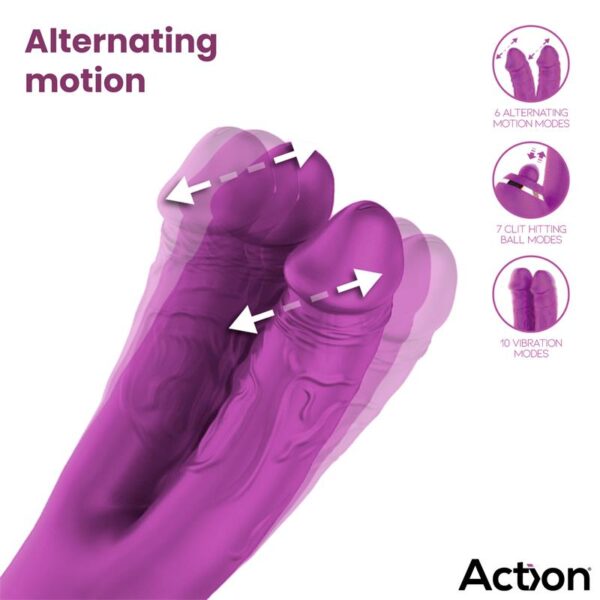Nico Vibrador con Dildos Alternantes y Bola Percutora 4 Motores - Imagen 9