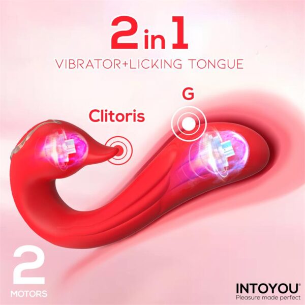 Swana Vibrador con Lengua y Ángulo Ajustable - Imagen 4