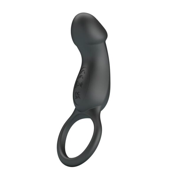 Trae Anillo Vibrador  Silicona USB Negro - Imagen 8