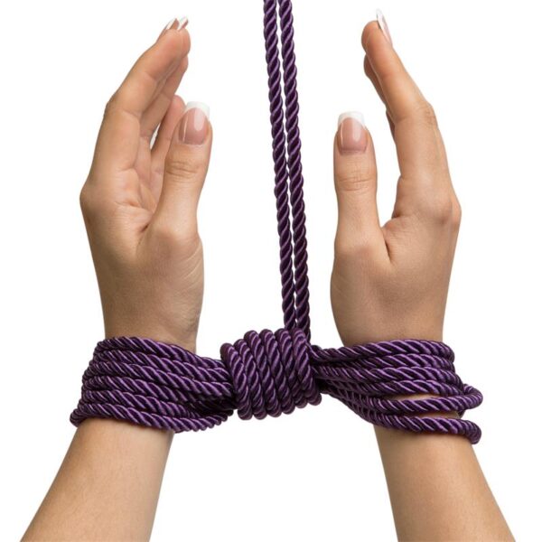 Want to Play? Cuerda de Seda para Bondage 10 metros Púrpura - Imagen 7