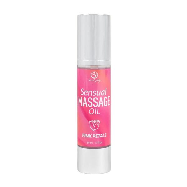 Aceite de Masaje Sensual Pétalos Rosa 50 ml. - Imagen 3
