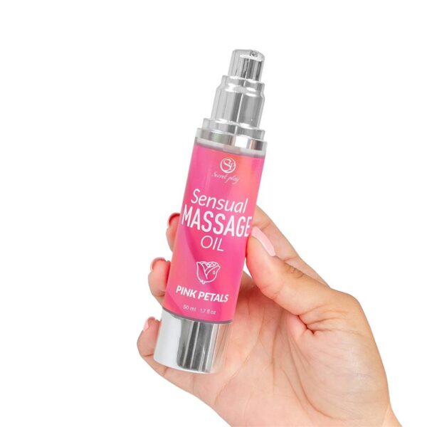 Aceite de Masaje Sensual Pétalos Rosa 50 ml. - Imagen 4