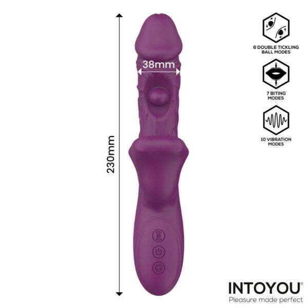 Bella Vibrador Doble Bola Cosquilleante y Mordisqueo 3 Motores - Imagen 3