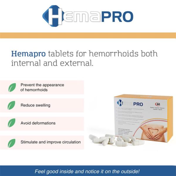 Hemapro Pastillas para las Hemorroides 60 Comprimidos - Imagen 7