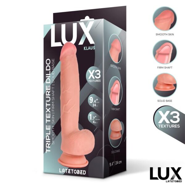 Klaus Dildo Triple Densidad con Testículos 9.4 - Imagen 4