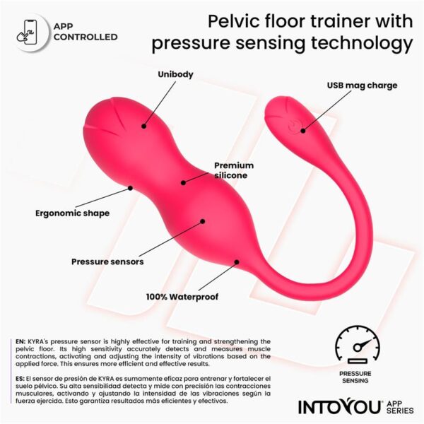 Kyra Entrenador de Suelo Pélvico con Sensor de Presión y App - Imagen 9