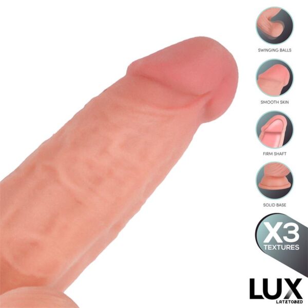 Lars Dildo Triple Densidad con Testículos Oscilantes 7.6 - Imagen 6