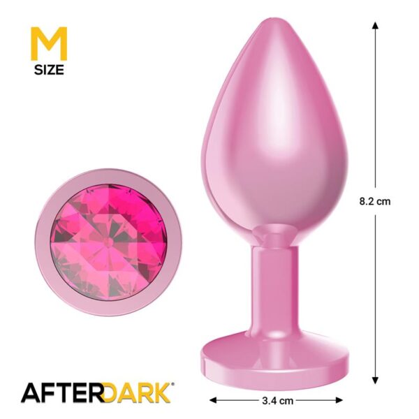 Plug Anal Anodizado Rosa con Joya Talla M - Imagen 4