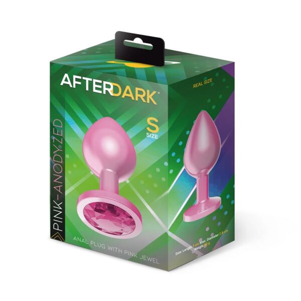 Plug Anal Anodizado Rosa con Joya Talla S - Imagen 5