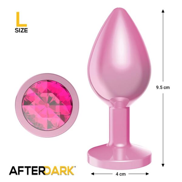 Plug Anal Anodizado Rosa con Rosa Talla L - Imagen 5