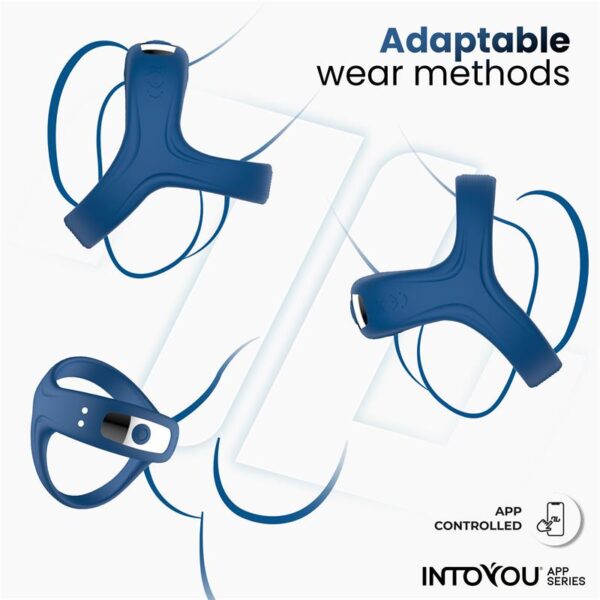 Rank Anillo Vibrador con App Azul - Imagen 8