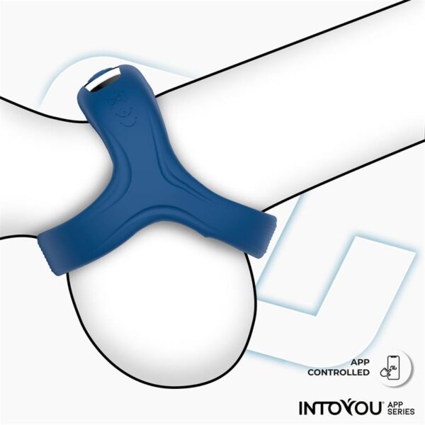 Rank Anillo Vibrador con App Azul - Imagen 9